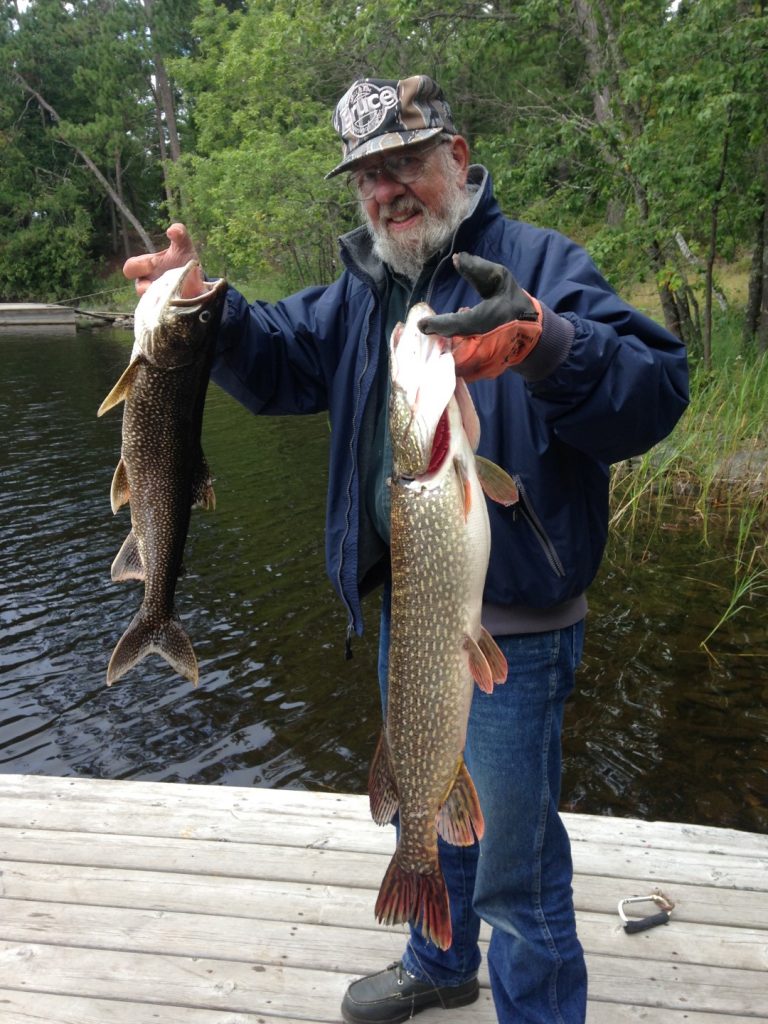 Roger_Wagner,_Lake_Trout_and_Northern_Pike